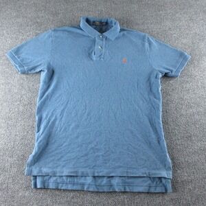 Polo Ralph Lauren Polo Shirt Mens M‎ Blue Short Sleeve Cotton Pony Logo Casual